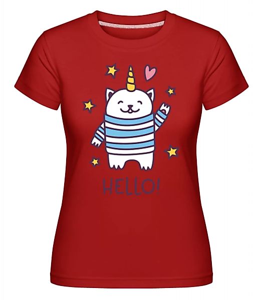 Hello Cat Unicorn · Shirtinator Frauen T-Shirt günstig online kaufen