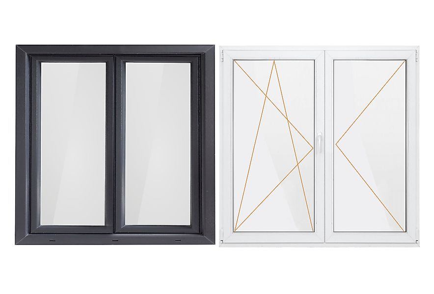 SN DECO GROUP Kunststofffenster Fenster, 2 günstig online kaufen
