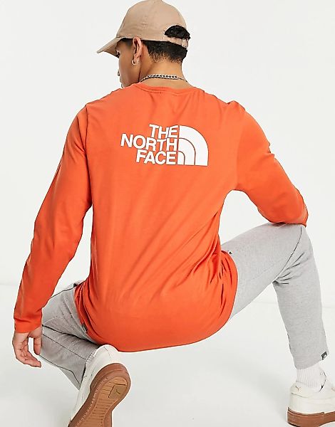 The North Face – Easy – Langärmliges Shirt in Orange günstig online kaufen