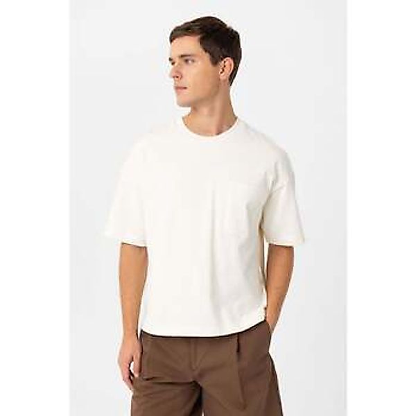 Antioch  T-Shirts & Poloshirts Akihiko Chest Pocket Cotton Crewneck T-Shirt günstig online kaufen