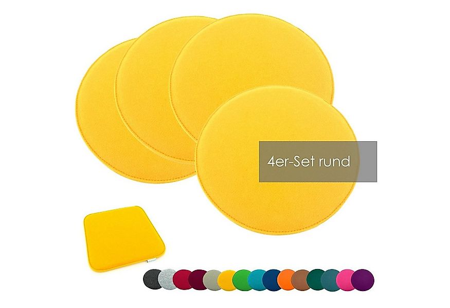 heimtexland Sitzkissen Filz Sitzauflage Stuhlkissen Bankkissen abwaschbar, günstig online kaufen