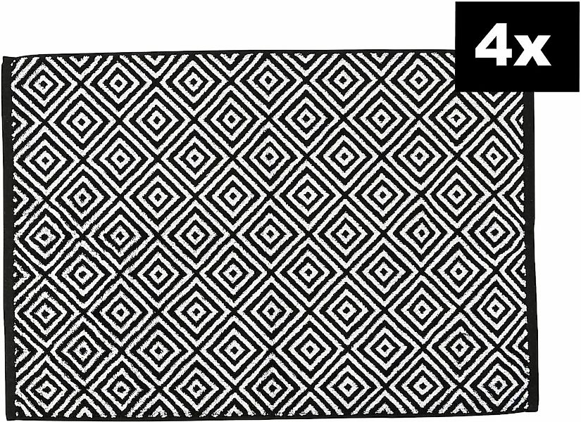 done. Badematte "DAILY SHAPES Diamond 4er-Set" Höhe 5 mm fußbodenheizungsge günstig online kaufen