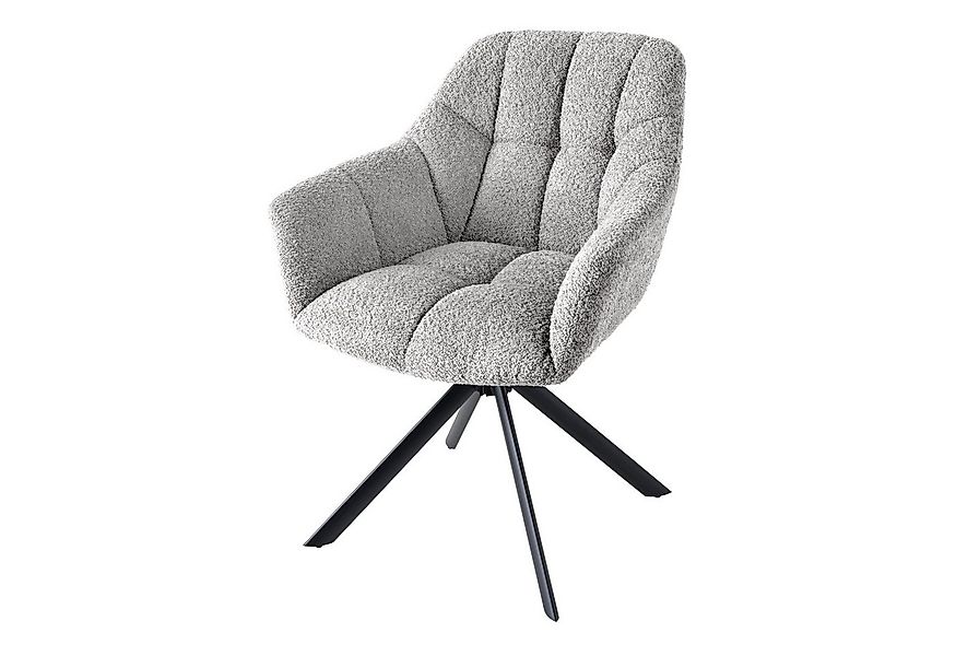 riess-ambiente Polsterstuhl PAPILLON grau / schwarz (Einzelartikel, 1 St), günstig online kaufen