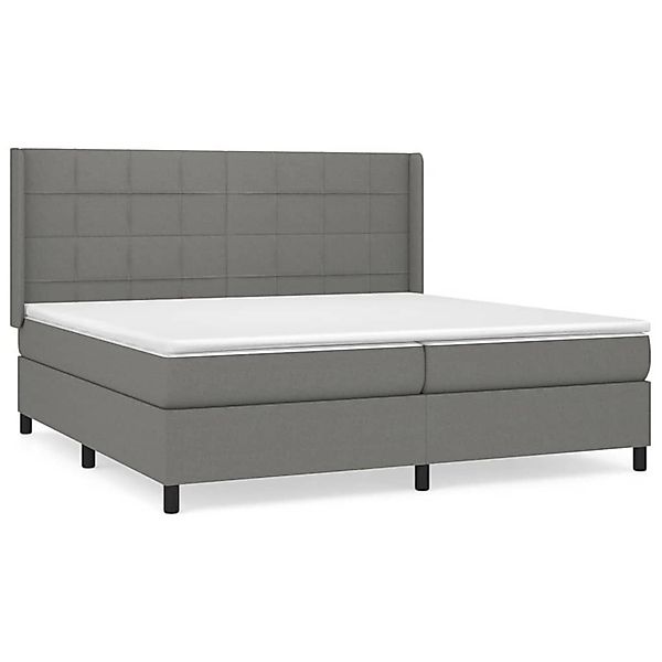 vidaXL Boxspringbett mit Matratze Dunkelgrau 200x200 cm Stoff1399062 günstig online kaufen