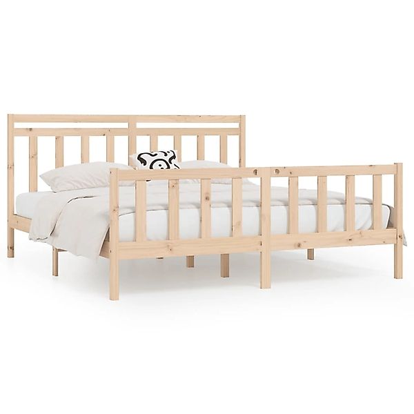 vidaXL Massivholzbett Kiefer 200x200 cm1084634 günstig online kaufen