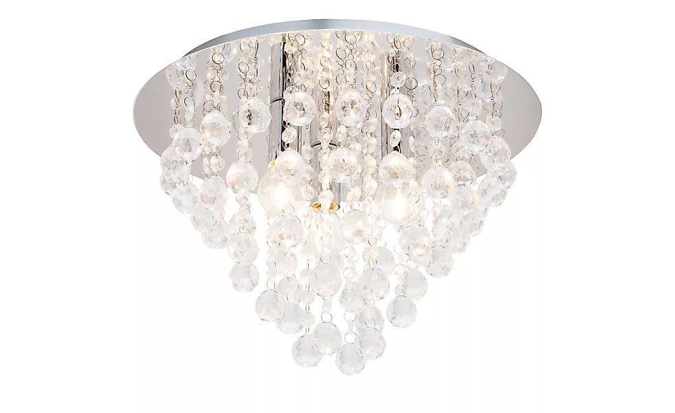 Deckenlampe mit hängenden Acrylbehang - silber - 27 cm - Lampen & Leuchten günstig online kaufen