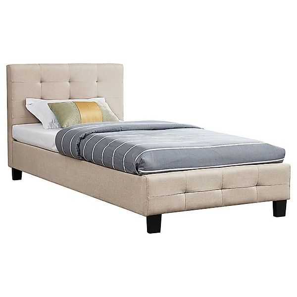 CARO-Möbel Polsterbett OHIO, Einzelbett 90x200 cm günstig online kaufen
