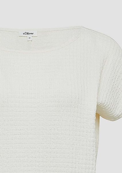 s.Oliver Shirttop Relaxed-Fit-Shirt in Struktur-Optik günstig online kaufen