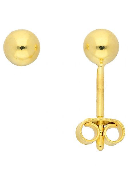 Adelia´s Paar Ohrhänger "1 Paar 333 Gold Ohrringe / Ohrstecker Ø 4 mm", 333 günstig online kaufen