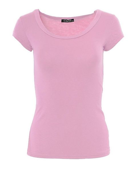 Muse T-Shirt Basic Kurzarm T-Shirt Skinny Fit 1001 günstig online kaufen