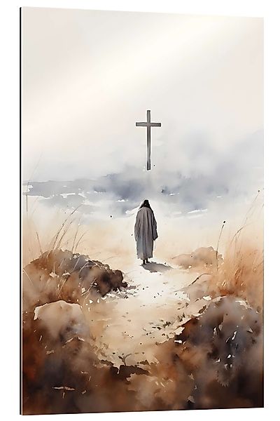 Posterlounge Wandbild Jesus und das Kreuz, günstig online kaufen