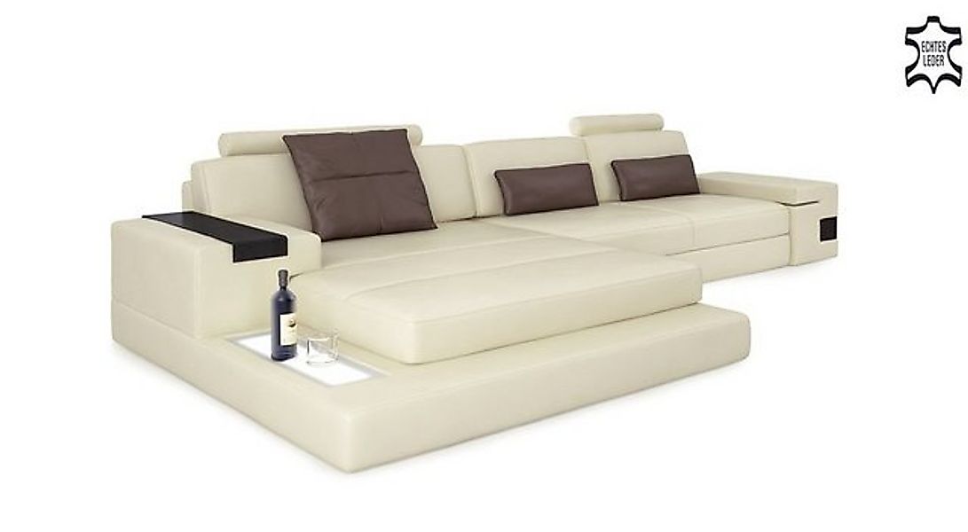 BULLHOFF Wohnlandschaft Wohnlandschaft Leder XXL Designsofa »HAMBURG III« v günstig online kaufen