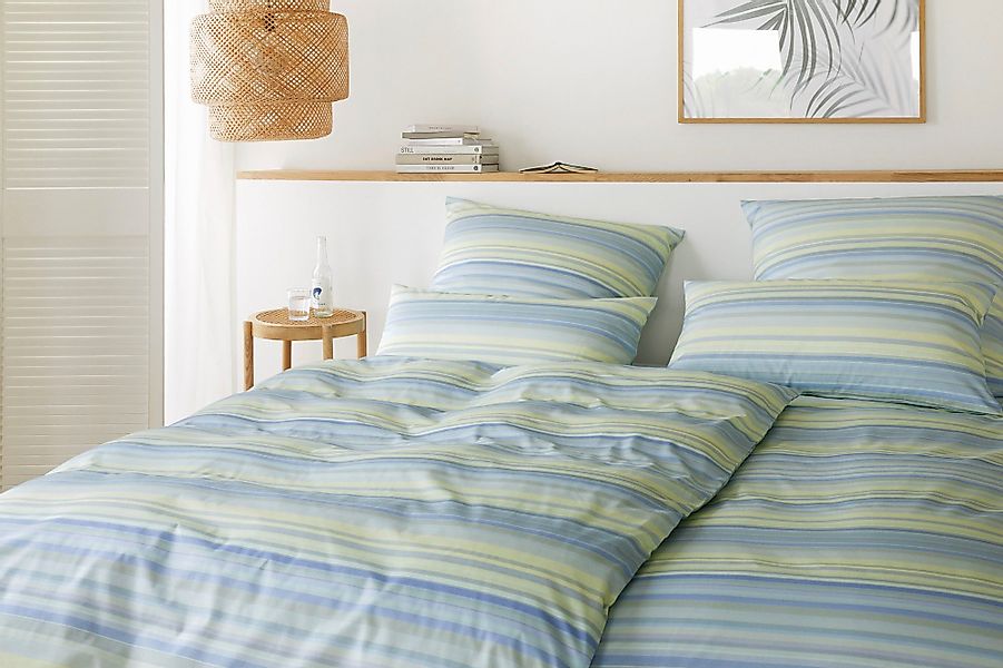 Elegante Bettwäsche "Facet" 2 tlg. angenehmes Hautgefühl günstig online kaufen