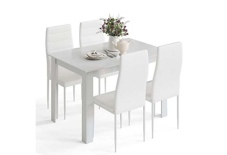 Mondeer Essgruppe Esszimmergruppe (Set, 5-tlg), (1 Tisch + 4 Stühle), Spanp günstig online kaufen