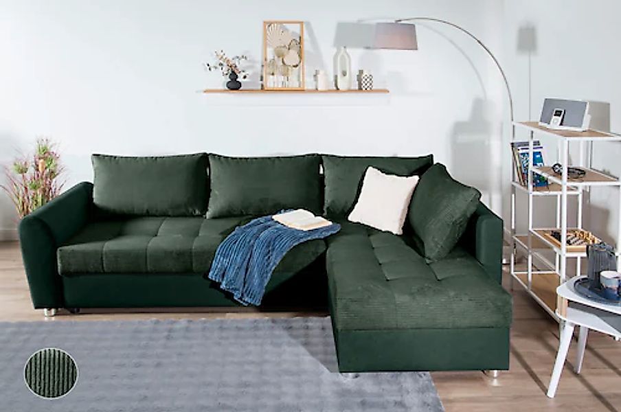 COLLECTION AB Ecksofa »JANA XL-Sofa L-Form«, inkl. Bettfunktion, Bettkasten günstig online kaufen