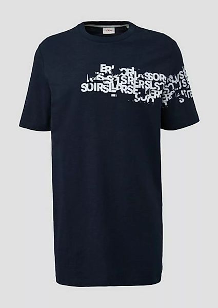 s.Oliver Kurzarmshirt T-Shirt mit Rundhalsausschnitt Artwork günstig online kaufen