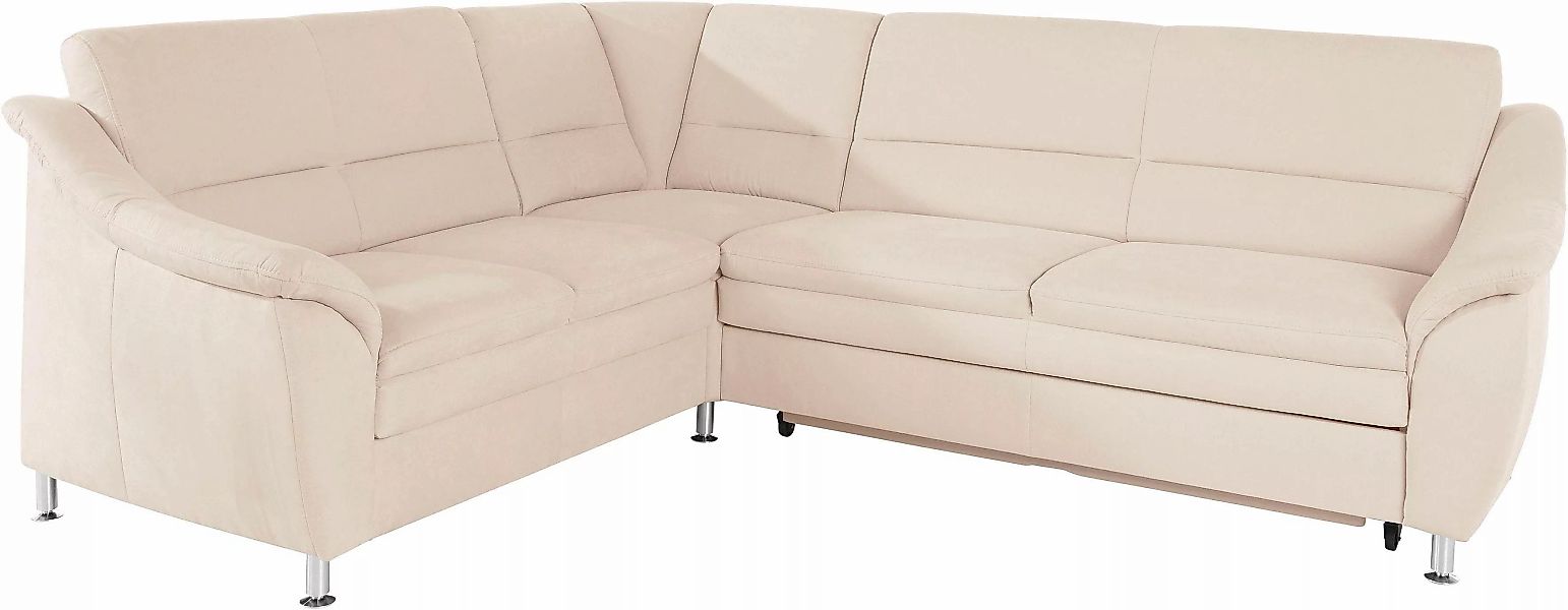Places of Style Ecksofa »Cardoso L-Form«, Federkern, wahlweise mit Bett, Sc günstig online kaufen