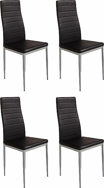 Home affaire Esszimmerstuhl "Pluto" (Set) 4 Stk.Bezug in Kunstleder günstig online kaufen