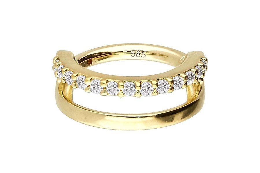 PIERCINGLINE Piercing-Set 14/18 Karat Gold Segmentring günstig online kaufen