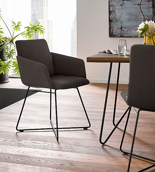 W.SCHILLIG Armlehnstuhl "jakob" () mit Drahtrohrgestell in Bronze pulverbes günstig online kaufen