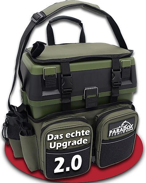 Paradox Fishing Angelrucksack Multifunktions-Sitzkiepe mit 4 Boxen im Decke günstig online kaufen