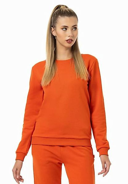 RedBridge Sweatshirt Red Bridge Damen Sweatshirt Rundhals Pullover Orange X günstig online kaufen