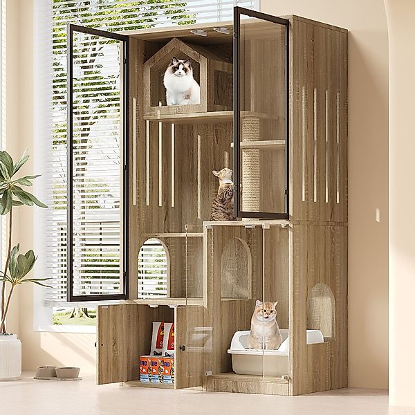 HAUSS SPOLE Tierhaus Katzenmöbel Katzenregal Katzenhöhle günstig online kaufen