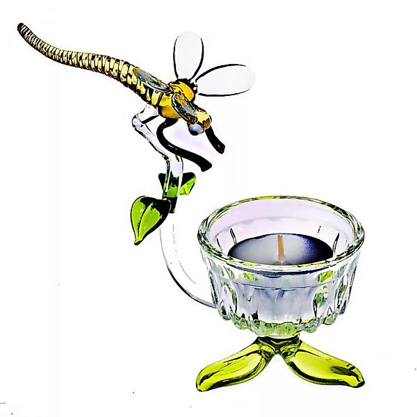 Teelichthalter mit Libelle ''Blumen'' günstig online kaufen