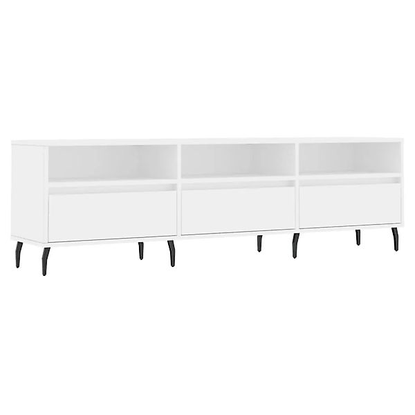 vidaXL TV-Schrank Weiß 150x30x44,5 cm Holzwerkstoff 831292 günstig online kaufen