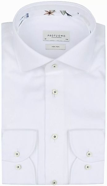 Profuomo Twill Hemd Weiß - Größe 40 günstig online kaufen