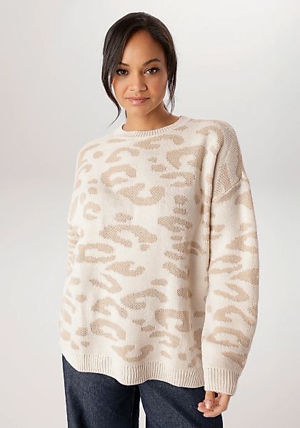 Aniston PLUS Strickpullover im Animal Dessin - NEUE KOLLEKTION günstig online kaufen
