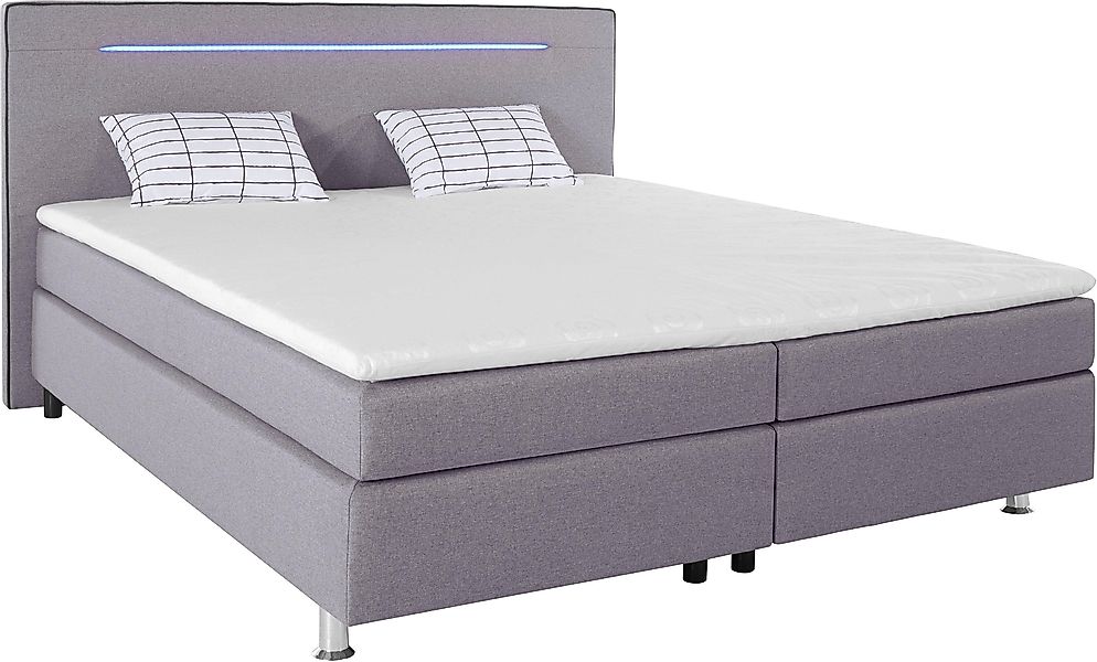 COLLECTION AB Boxspringbett, inkl. LED-Beleuchtung, Topper günstig online kaufen