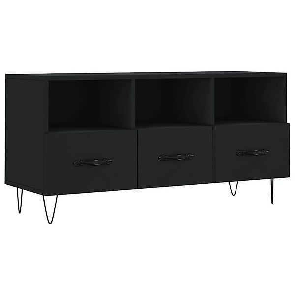 vidaXL TV-Schrank TV-Board Schwarz 102x36x50 cm Holzwerkstoff günstig online kaufen
