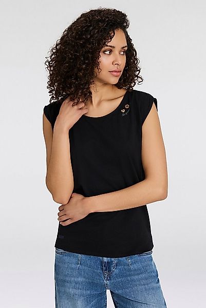 Ragwear Kurzarmshirt GREETA großer Rückenausschnitt mit Band zum Zusammenha günstig online kaufen