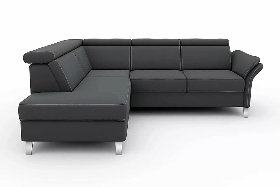 sit&more Ecksofa »Vincenzo L-Form«, inklusive Kopfteilverstellung, wahlweis günstig online kaufen