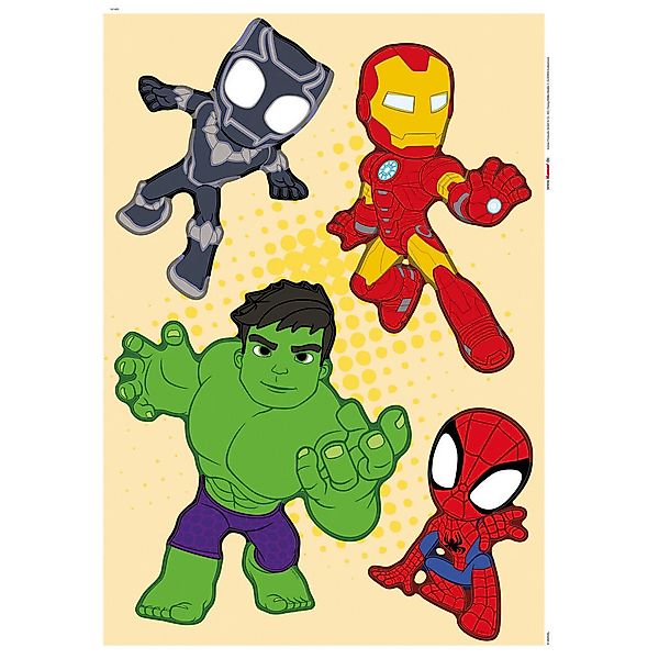 Komar Wandtattoo "Spidey and His Amazing Friends Power Group - Größe 50 x 7 günstig online kaufen