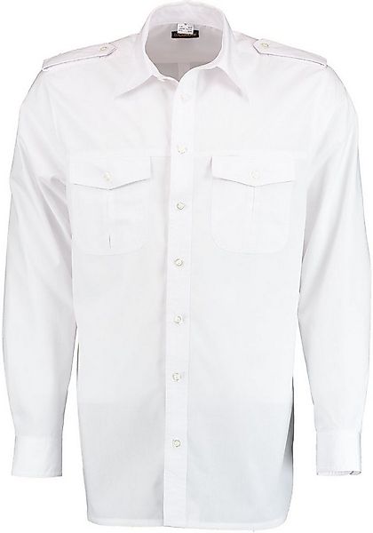Condor Langarmhemd Koweo Pilotenhemd mit abnehmbaren Schulterklappen und St günstig online kaufen