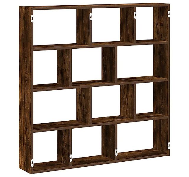 vidaXL Regal Würfelregal 12 Fächer Räuchereiche Holzwerkstoff, 1-tlg. günstig online kaufen