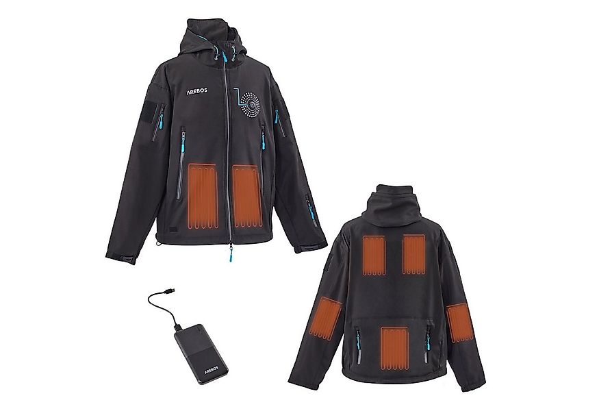 Arebos Outdoorjacke Akku Winterjacke Sportjacke Outdoor Jacke beheizbar The günstig online kaufen