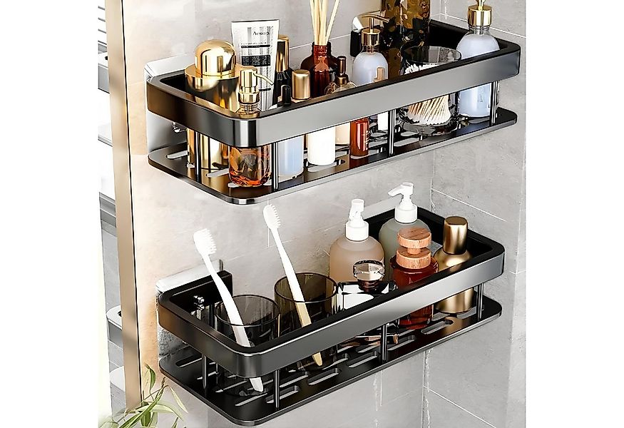 Athlix Duschregal 2 Stk. Duschablage Duschregal ohne Bohren Badezimmer Orga günstig online kaufen
