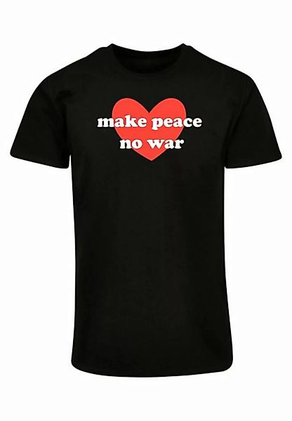 Merchcode T-Shirt Merchcode Herren Peace - Red Heart Black Basic T-Shirt (1 günstig online kaufen