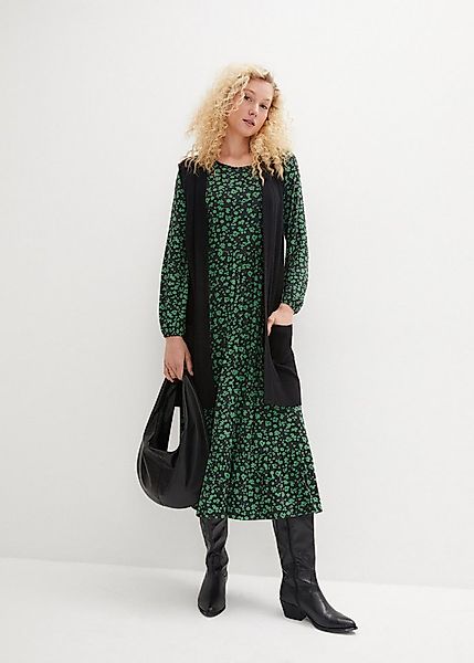 bonprix Jerseykleid Jerseykleid aus fließendem Viskose-Mix günstig online kaufen