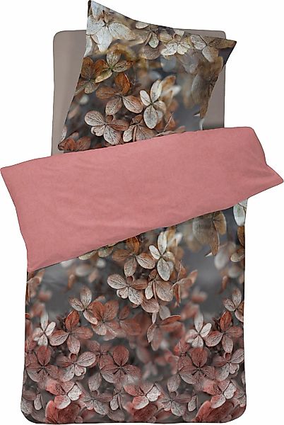 Cinderella Wendebettwäsche "Annabelle" 2 Stk. tlg. mit Hortensien günstig online kaufen