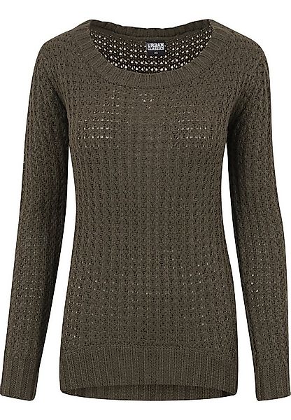 URBAN CLASSICS Sweatshirt Urban Classics Damen Ladies Long Wideneck Sweater günstig online kaufen