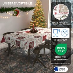 Beautex Tischdecke Wachstuchtischdecke abwischbar Tischdecke RUND günstig online kaufen