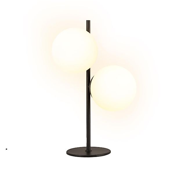 Nettlife Tischleuchte Schwarz Glas Modern E27 günstig online kaufen