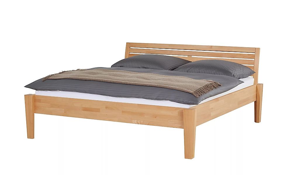 Massivholz-Bettgestell - holzfarben - 196 cm - 93 cm - Betten > Bettgestell günstig online kaufen