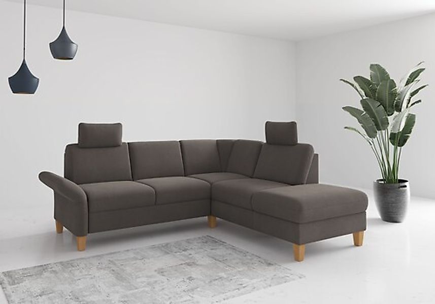 Home affaire Ecksofa »Rochelle«, wahlweise mit Armlverstellung, Klappbett m günstig online kaufen