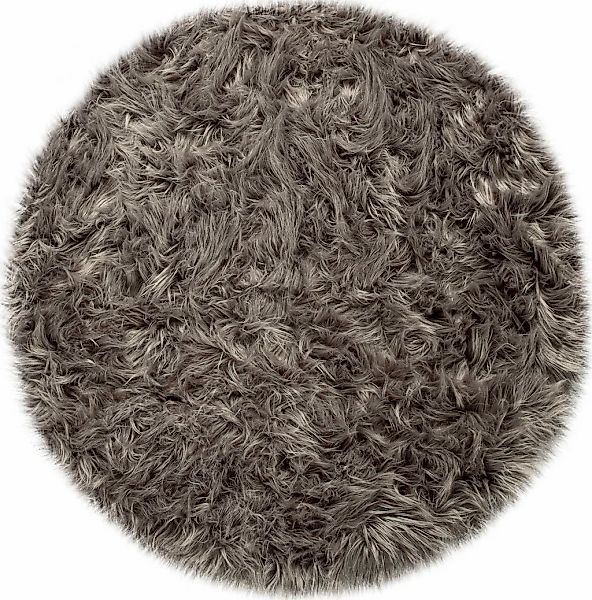Paco Home Fellteppich "Playa 960" rund 64 mm Höhe Kunstfell, Flokati-Optik, günstig online kaufen