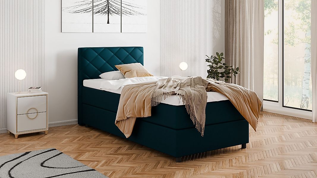 PANDA MÖBEL GmbH Boxspringbett DIAMARO 90x200, günstig online kaufen